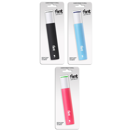 Flint CASE6FLDWNUS Lint Roller Paper Assorted