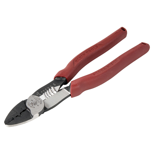 Wire Crimper/Cutter/Stripper 10-22 AWG 9" L Red