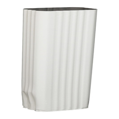 Downspout 3" H X 4" W X 10 ft. L White Aluminum Rectangular White