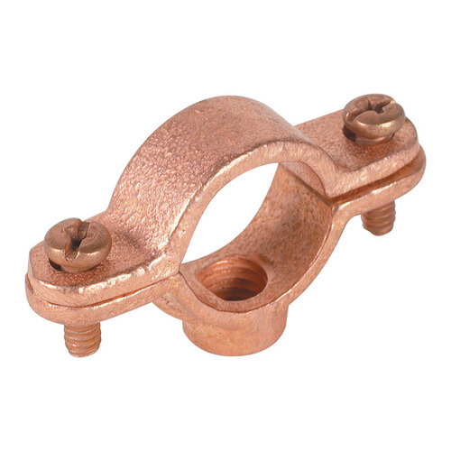 Split Ring Hanger 2100 Series 1/2" Copper Plated Malleable Iron Copper Plated