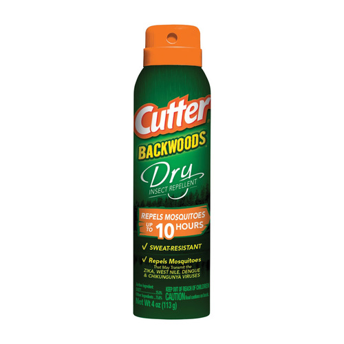 CUTTER HG96248 Insect Repellent Backwoods Dry Liquid For Mosquitoes 4 oz