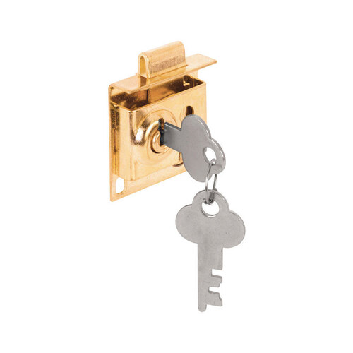Prime-Line S 4049 Mailbox Lock Brass Plated Steel Brass Plated