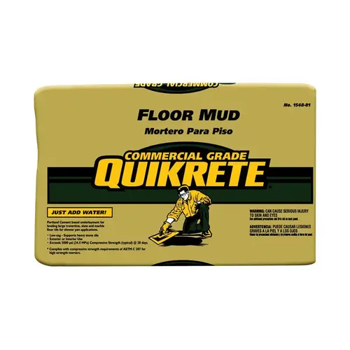 Mortar Mix Floor Mud Gray 60 lb Gray