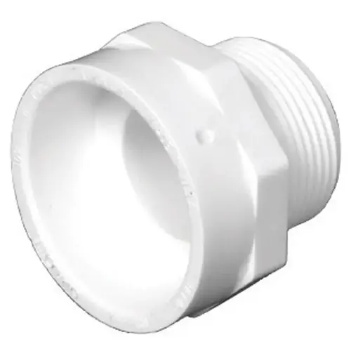 1-1/2 In. Hub x 1-1/4 In. MIP Schedule 40 DWV PVC Adapter