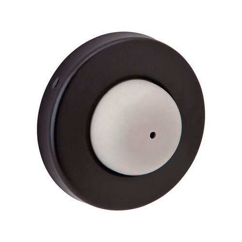 Wall Door Stop 1" W X 3/8" L Brass Oil Rubbed Bronze Mounts to wall Oil Rubbed Bronze