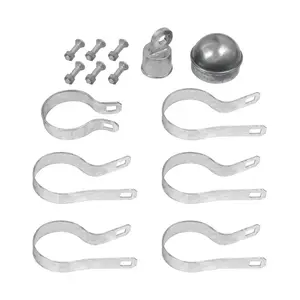 YardGard 6 in. H Aluminum Chain Link Fence End/Gate Post Kit
