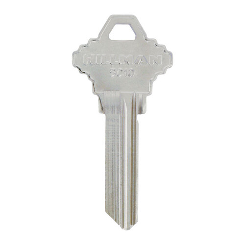 Key Blank Traditional Key House/Office 125 SC10 Single For Schlage Locks Silver - pack of 4