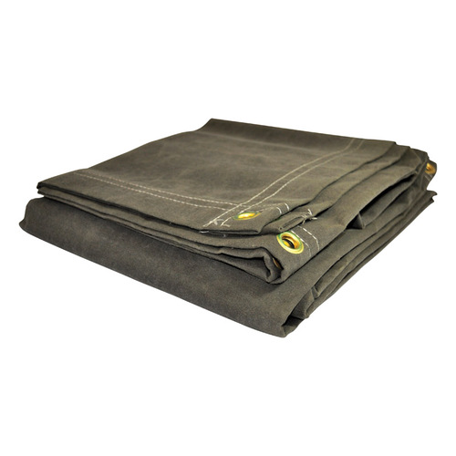 Foremost Tarp Co. 60068 Tarp . Dry Top 6 ft. W X 8 ft. L Heavy Duty Canvas Olive Olive