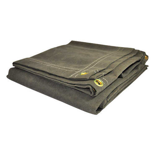 Foremost Tarp Co. 60810 Tarp . Dry Top 8 ft. W X 10 ft. L Heavy Duty Canvas Olive Olive