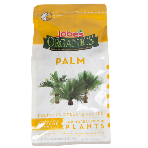 Palm Plant Organic Food Fertilizer with Biozome, 4 lb Bag, Granular, 4-2-4 N-P-K Ratio