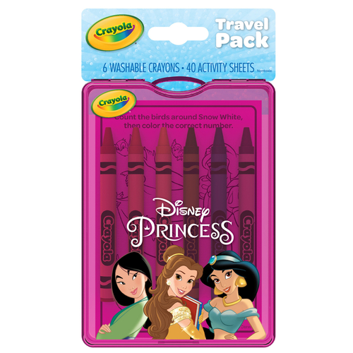 CRAYOLA 04-0394 Crayons and Activity Sheets Disney Princess Assorted ...