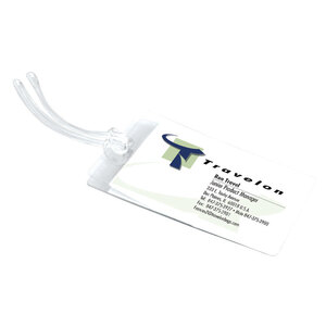 Travelon 19330 Self-Laminating Tags Clear Clear