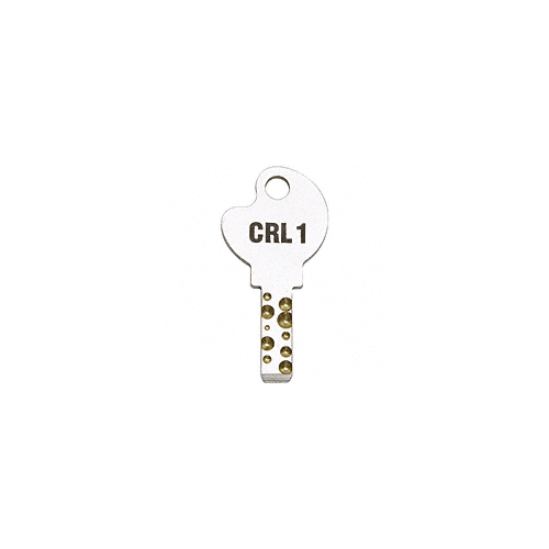 CRL 01PKEY1 Replacement Key #1 for 03P Series Deluxe Slip-On Plunger Locks