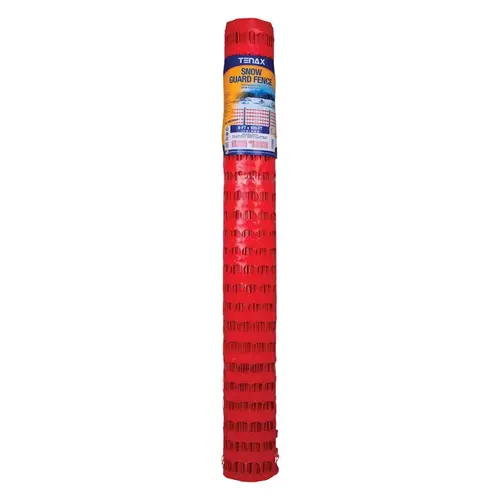 Tenax 82119104 Fence Snow Guard 4 ft. H X 100 ft. L Polyethylene Snow Safety Orange Orange