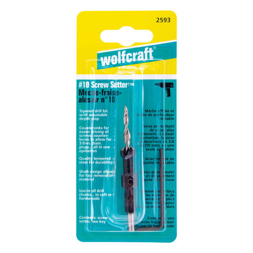 Wolfcraft 2593 Screw Setter 4.5 M D Steel Tapered