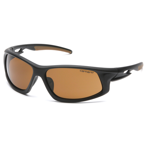 CARHARTT CHB618DT Safety Glasses Ironside Anti-Fog Bronze Lens Black/Tan Frame