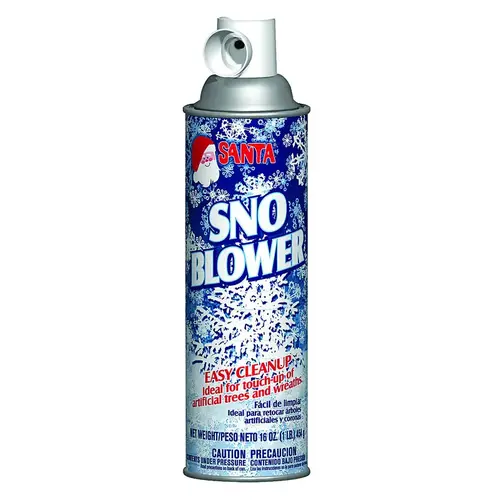 Santa 499-0523S Decorative Snow Snow Blower White 16 OZ Spray White