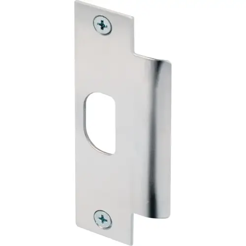 U 9483 Door Strike Plate, 4-7/8 in L, 1-1/4 in W, Stainless Steel, Brushed