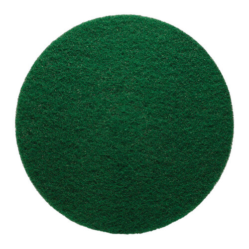 GATOR 6742 Floor Pad Disc 17" D Non-Woven Natural/Polyester Fiber Green Green