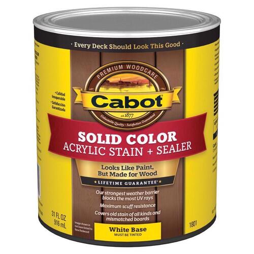 Cabot 140.0001801.005 Deck Stain Solid Color Acrylic Stain & Sealer ...