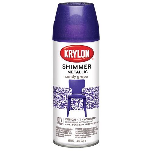 KRYLON K03928000-XCP6 Spray Paint Metallic Purple Shimmer 11.5 oz Purple Shimmer - pack of 6