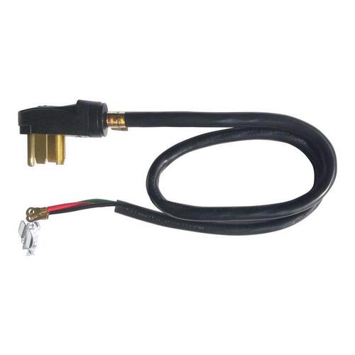 Dryer Cord 10/4 SRDT 4 ft. L Black