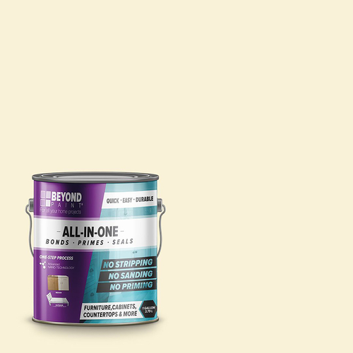 All-In-One Paint Matte Off White Water-Based Exterior and Interior 32 g/L 1 gal Off White