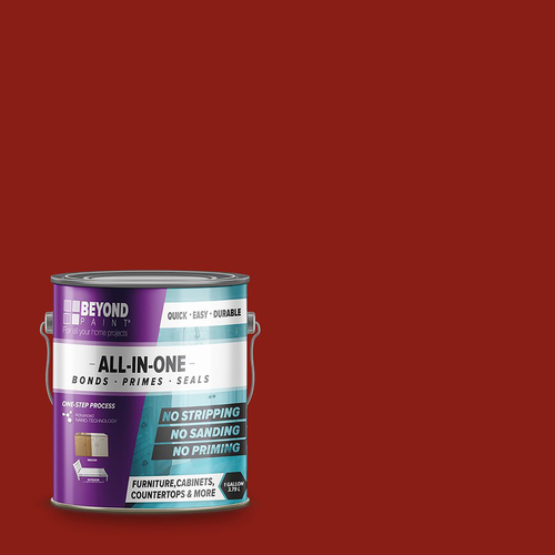 All-In-One Paint Matte Poppy Water-Based Exterior and Interior 39 g/L 1 gal Poppy