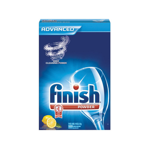 FINISH 5170078234 Dishwasher Detergent Lemon Scent Powder 75 oz