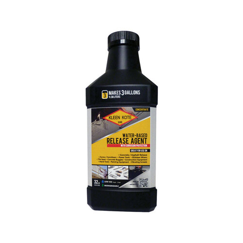 Kleen Kote 30800XCP6 Concrete Release 32 oz Liquid pack of 6