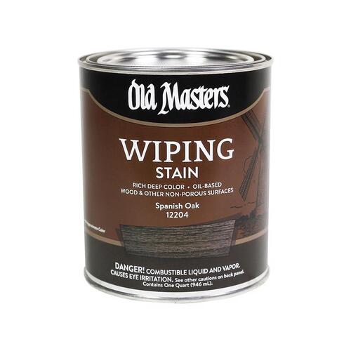 Old Masters 12204XCP4 Wiping Stain SemiTransparent Spanish Oak Oil