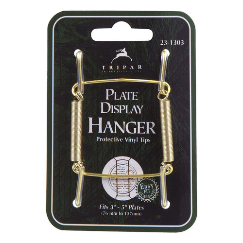 Plate Hanger 3" to 5" Brass - pack of 6
