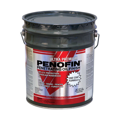 Penetrating Wood Stain Ultra Premium Transparent Redwood Oil-Based 5 gal Redwood