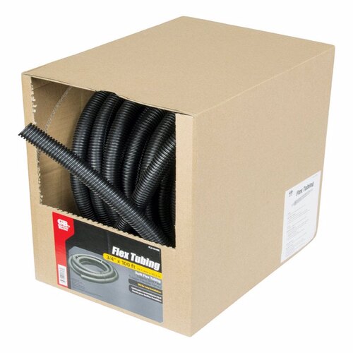 Split Tubing, 3/4 in Dia, 100 ft L, Polypropylene, Black