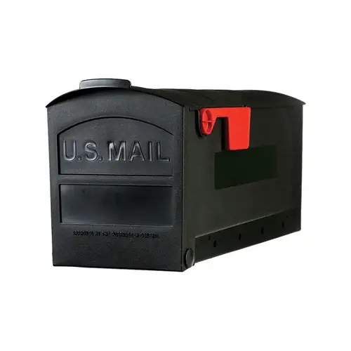 Mailbox Gibraltar es Patriot Classic Plastic Post Mount Black Powder Coated