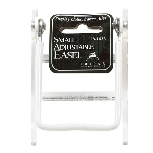 Tripar 28-1633 Adjustable Easel 8" Acrylic Clear