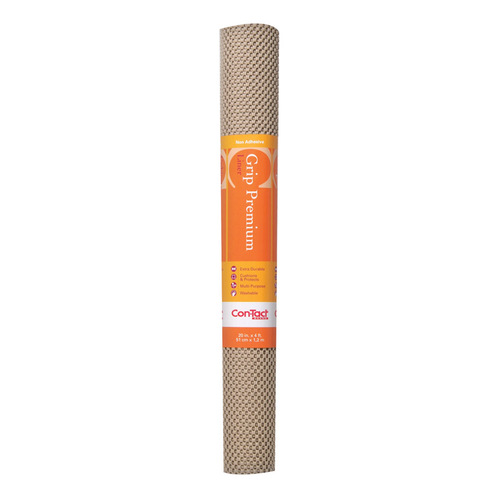 Shelf Liner Grip Premium 4 ft. L X 20" W Taupe Non-Adhesive Taupe - pack of 6