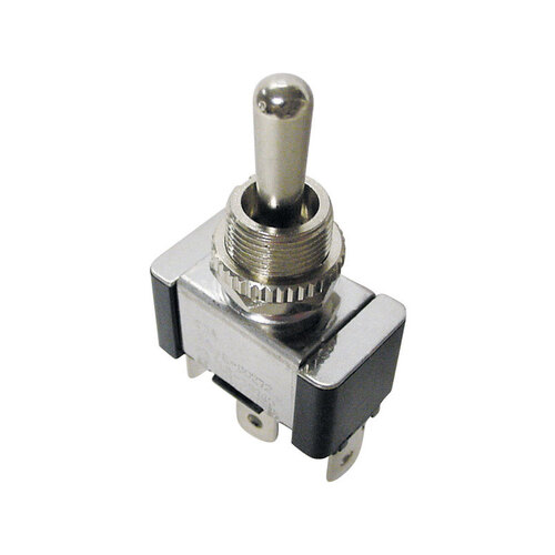 GB GSW-120 Toggle Switch, 125/250 V, SPDT, Spade Terminal, Phenolic Plastic Housing Material, Black