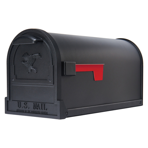 Gibraltar Mailboxes AR15B0AM Mailbox Gibraltar es Arlington Classic Galvanized Steel Post Mount Black Powder Coated
