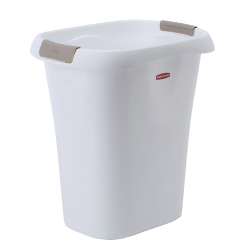 Wastebasket 5.25 gal White Polypropylene Open Top White