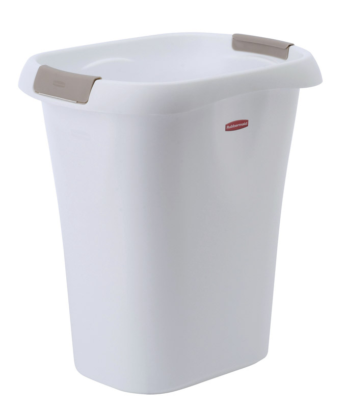 Rubbermaid 5L61-00-WHT Wastebasket 5.25 gal White Polypropylene Open Top White