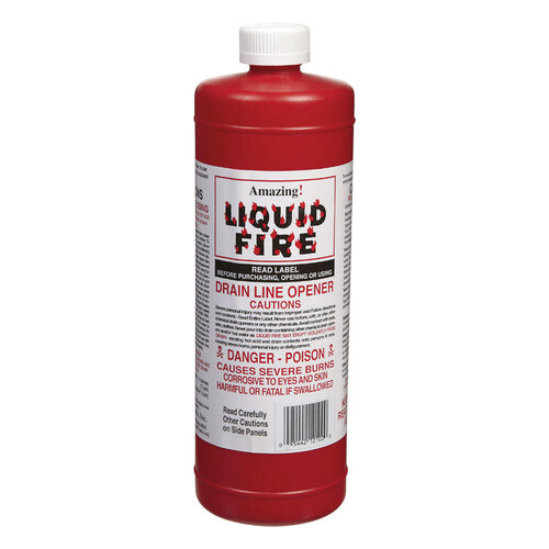Amazing Liquid Fire LF-Q-12-E Drain Opener Liquid 32 oz