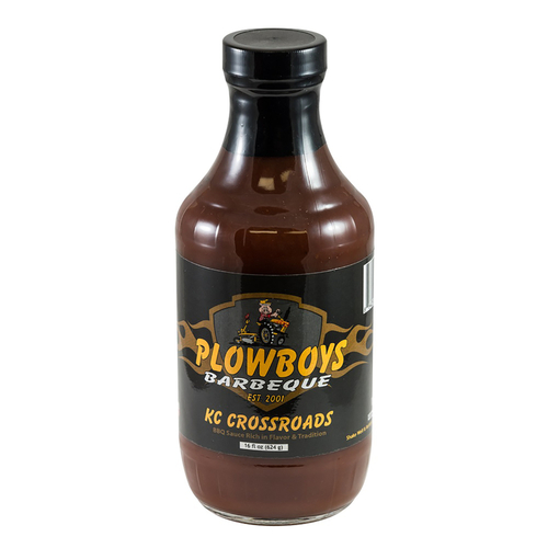 Plowboys BBQ PF00300 KC Crossroads Series BBQ Sauce, Savory, Smokey, Sweet Flavor, 16 oz
