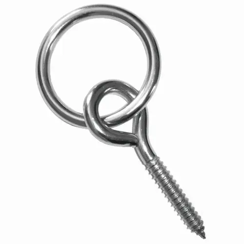 Multinautic 15200 Ring and Lag Screw, Stainless Steel Silver