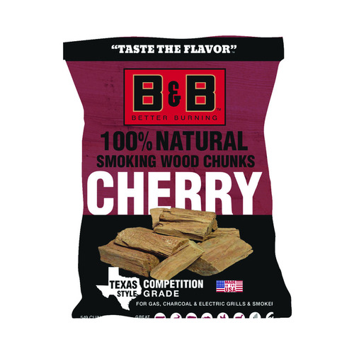 B&B Charcoal 00142 Wood Smoking Chunks All Natural Cherry 549 cu in