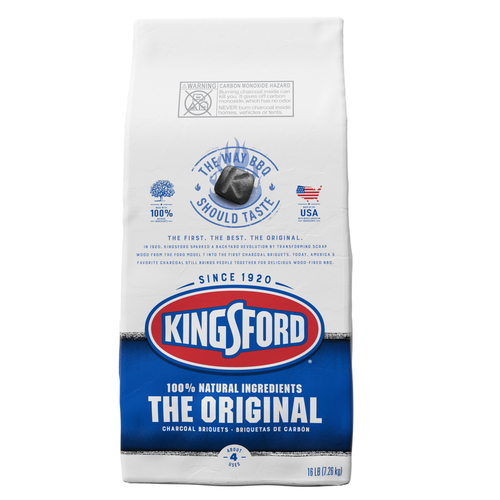 KINGSFORD 32103 1707/01511 Original Charcoal Briquet, Black, 16 lb Bag