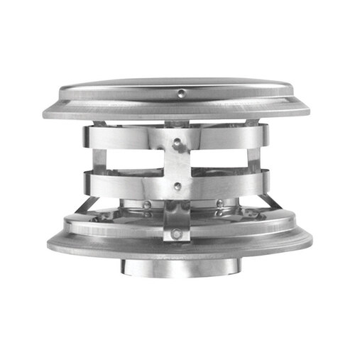 DuraVent 3PVLVCRXCP2 Termination Cap 3" D Galvanized/Stainless Steel