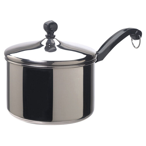 Saucepan Classic Series Stainless Steel 3 qt Silver Silver