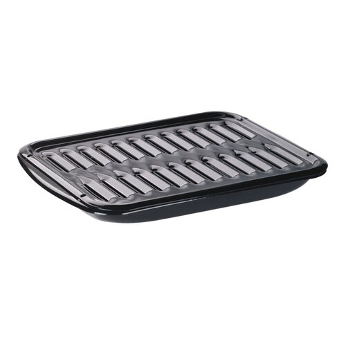Broiler Pan and Grill Porcelain 13" W X 16.875" L Gloss