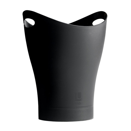 Umbra 082855-040 Wastebasket Garbino 2.25 gal Black Plastic Contemporary Black